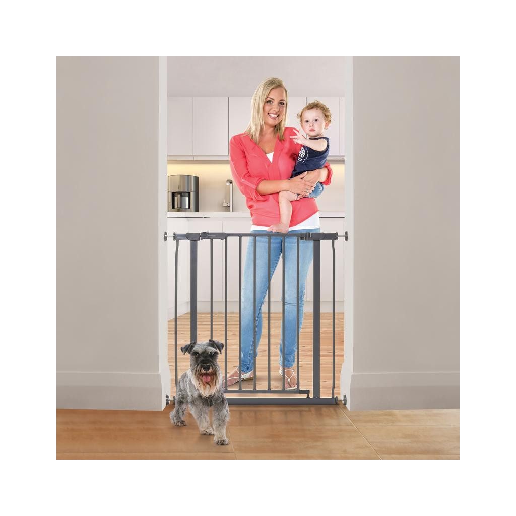 DREAMBABY Biztonsági fémrács AVA 75-81 cm, szürke