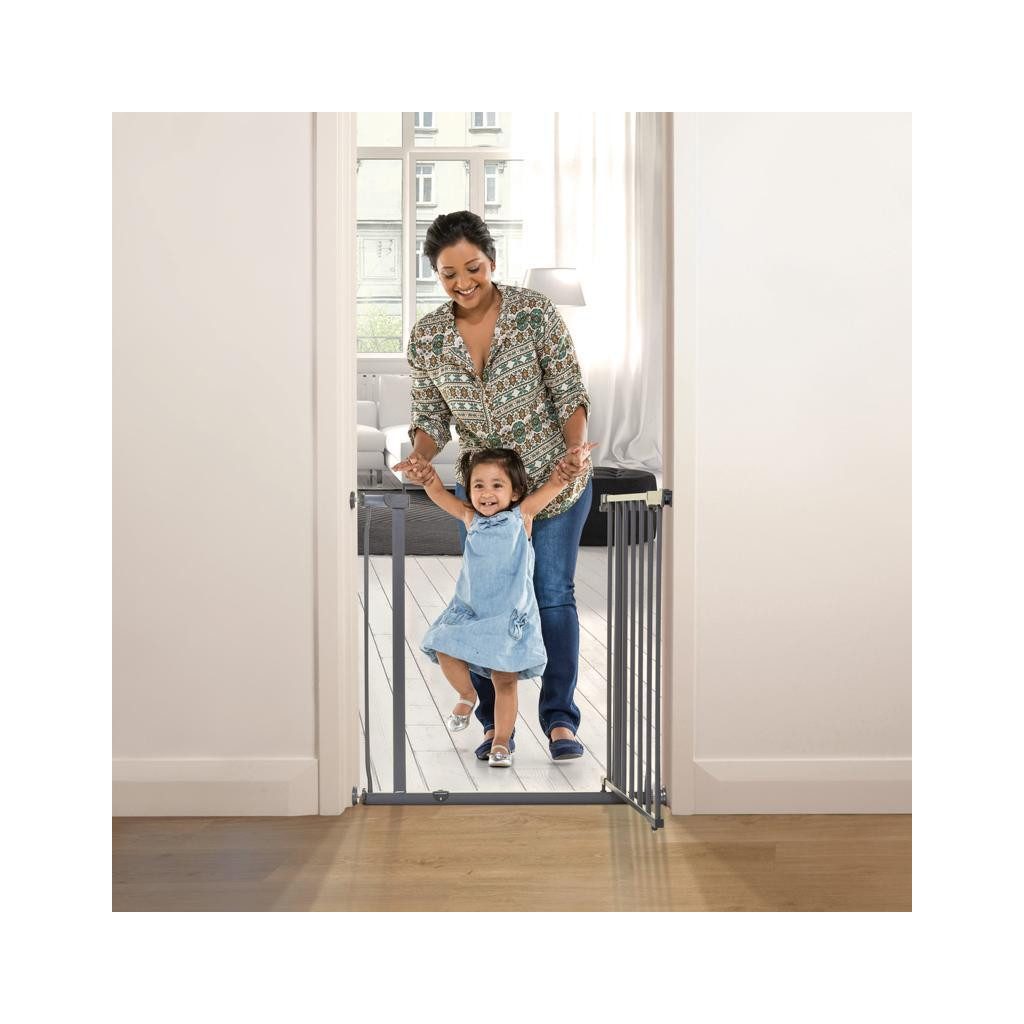 DREAMBABY Biztonsági fémrács AVA 75-81 cm, szürke