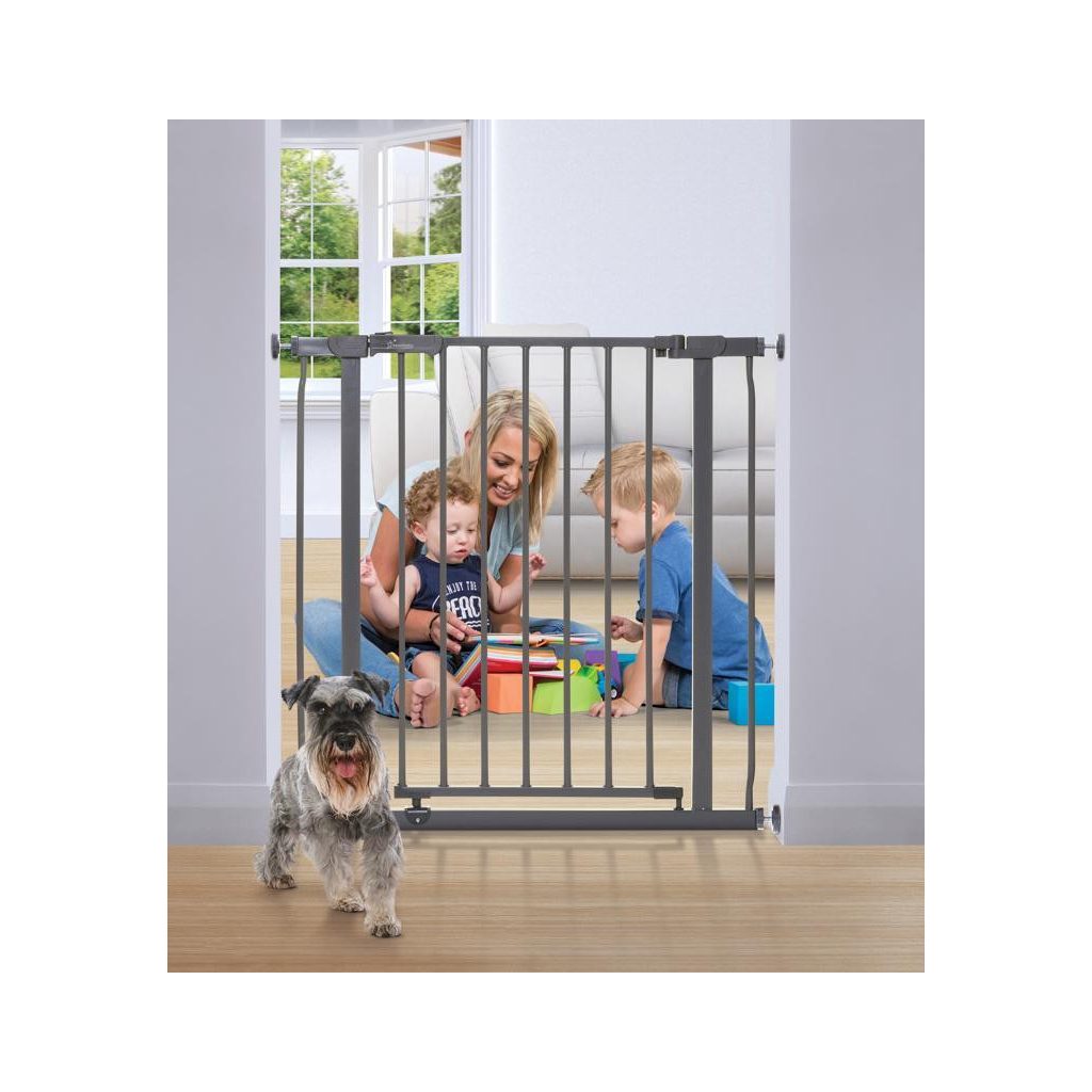 DREAMBABY Biztonsági fémrács AVA 75-81 cm, szürke