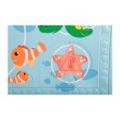 DREAMBABY Fürdőkád alátét csúszásgátlóval és hőmérsékleti indikátorral Tengeri állatkák