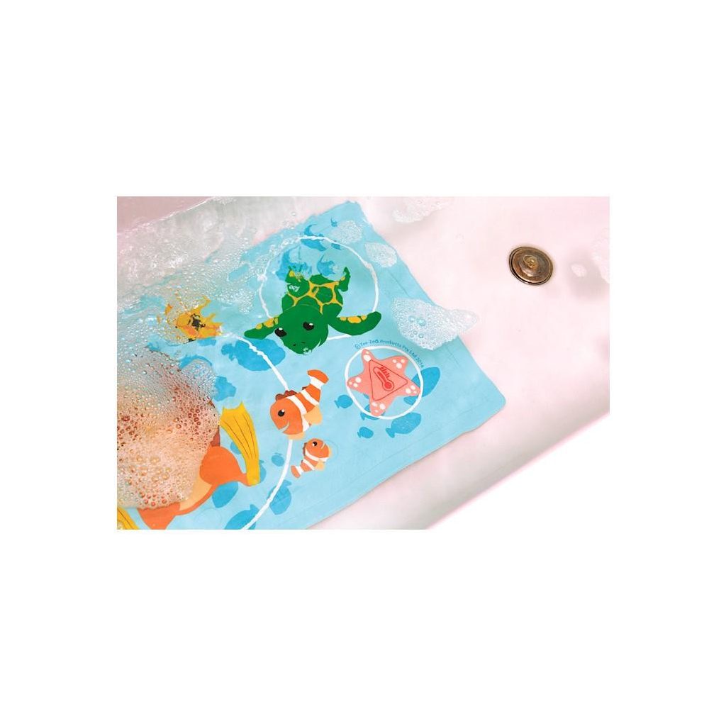 DREAMBABY Fürdőkád alátét csúszásgátlóval és hőmérsékleti indikátorral Tengeri állatkák