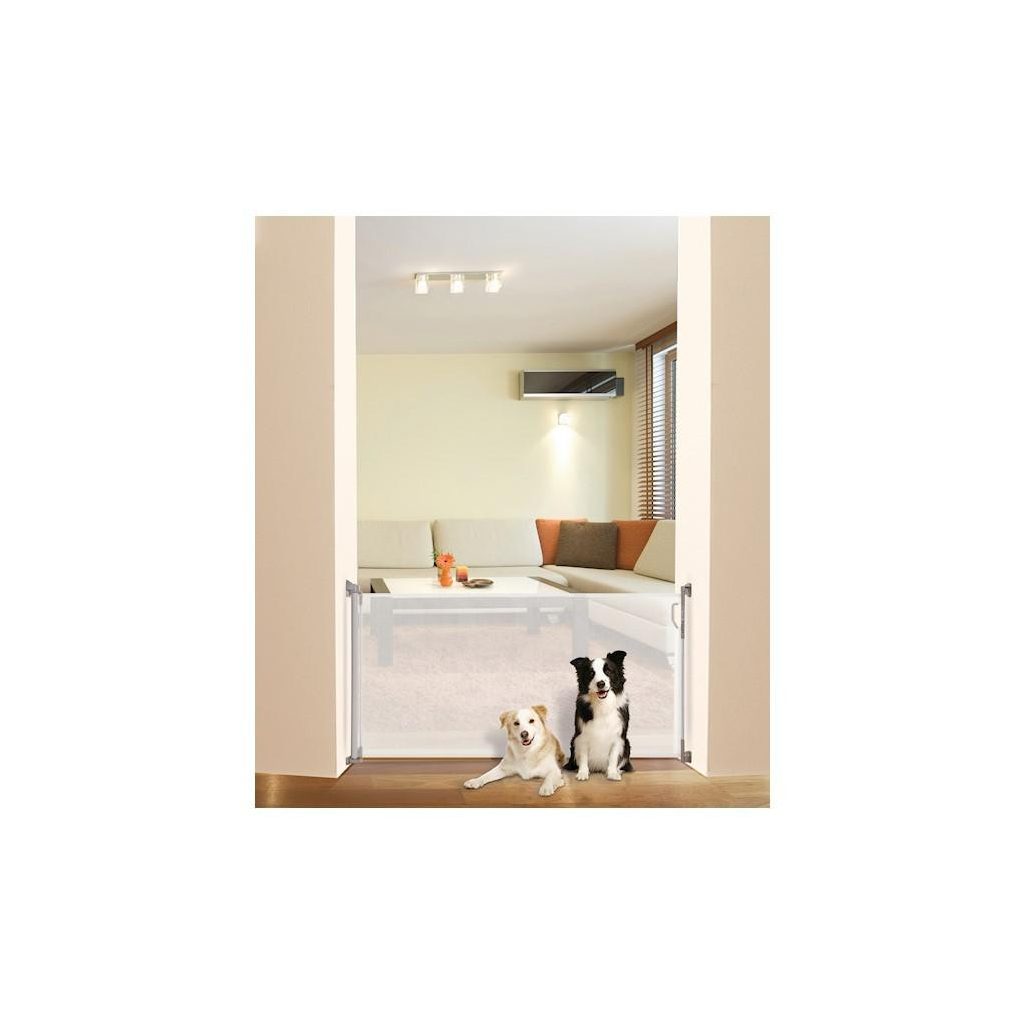 DREAMBABY Biztonsági visszahúzható rács 0-140 cm fehér