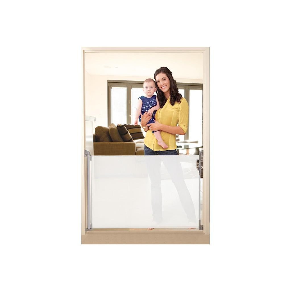 DREAMBABY Biztonsági visszahúzható rács 0-140 cm fehér