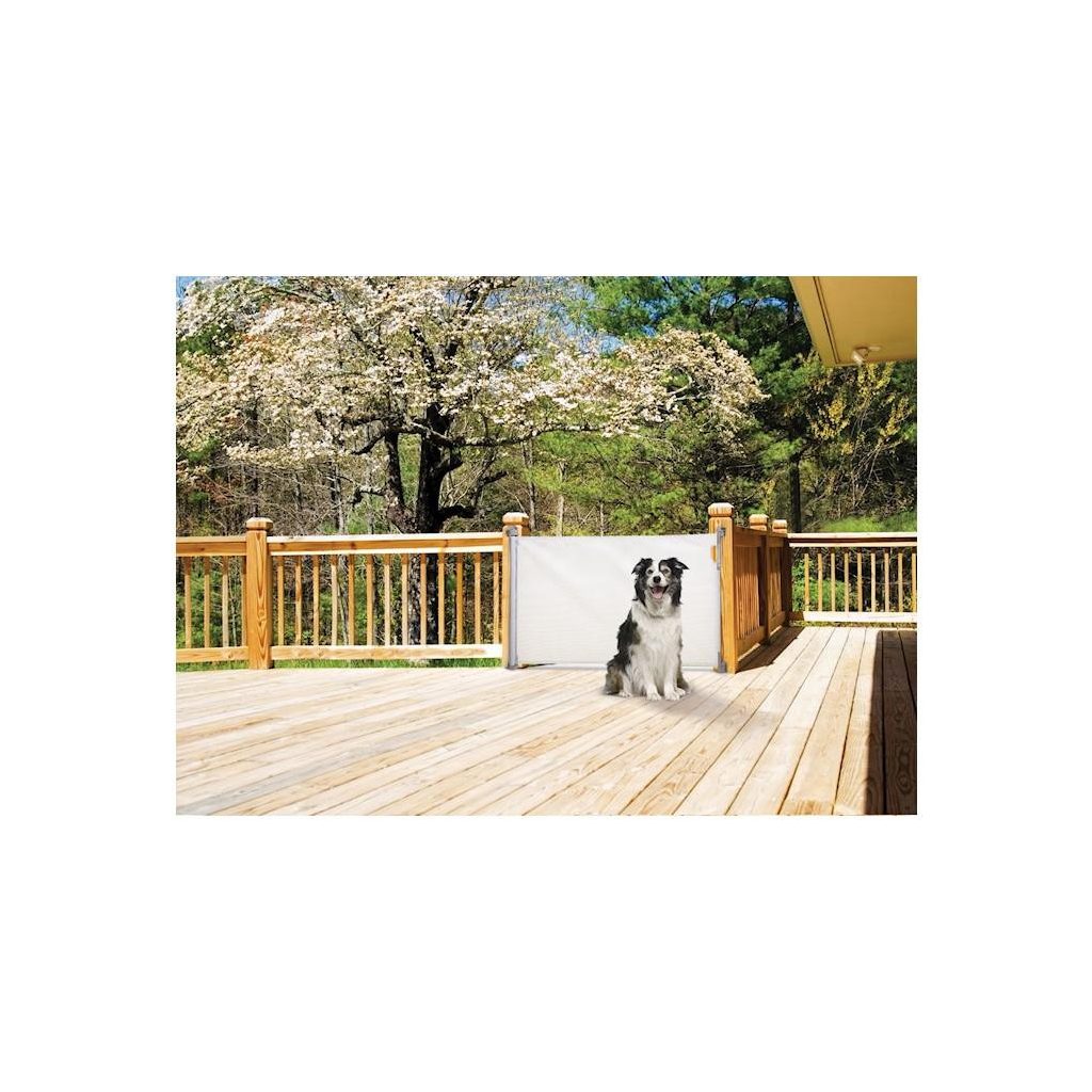 DREAMBABY Biztonsági visszahúzható rács 0-140 cm fehér