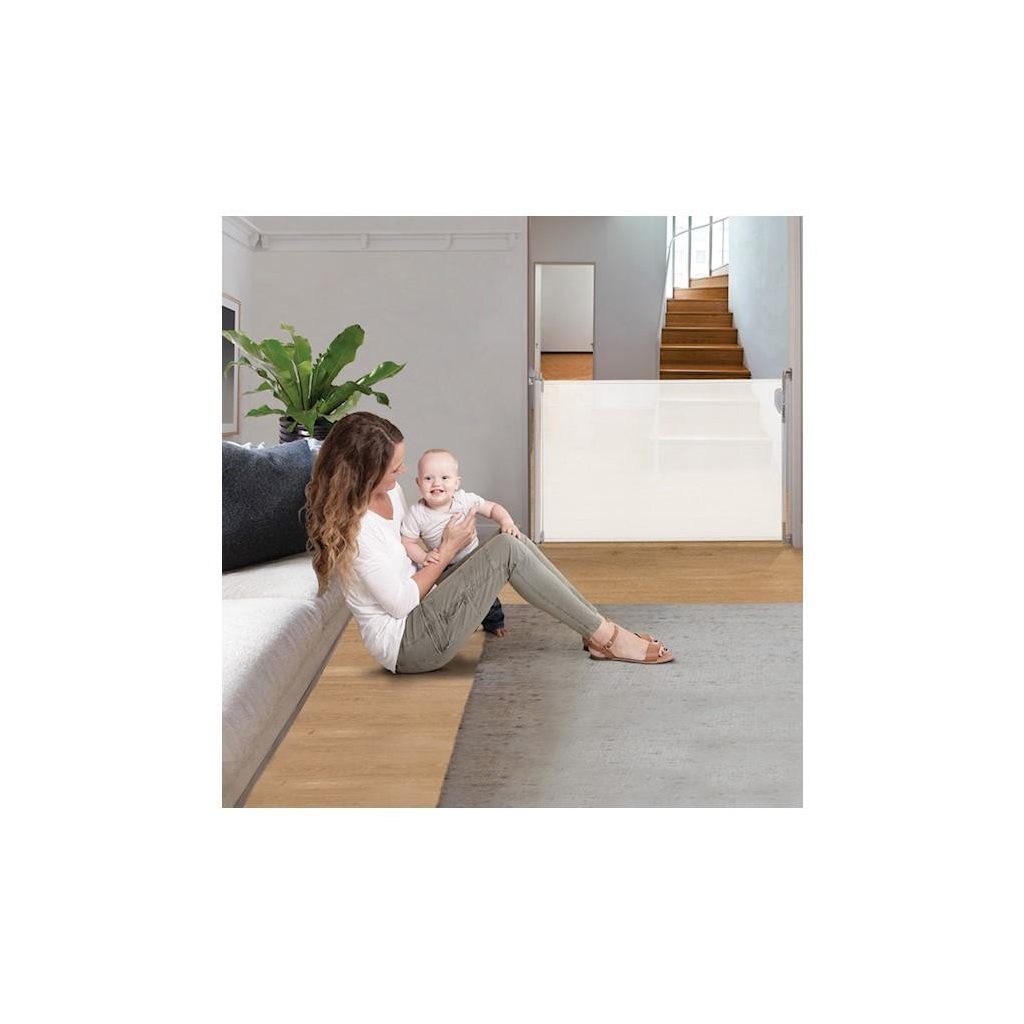 DREAMBABY Biztonsági visszahúzható rács 0-140 cm fehér