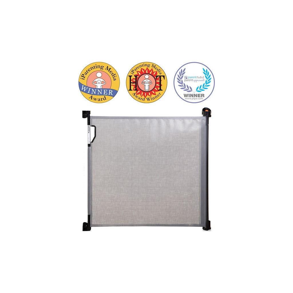 DREAMBABY Biztonsági visszahúzható rács 0-140 cm szürke