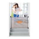 DREAMBABY Biztonsági visszahúzható rács 0-140 cm szürke