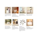 DREAMBABY Biztonsági visszahúzható rács 0-140 cm szürke