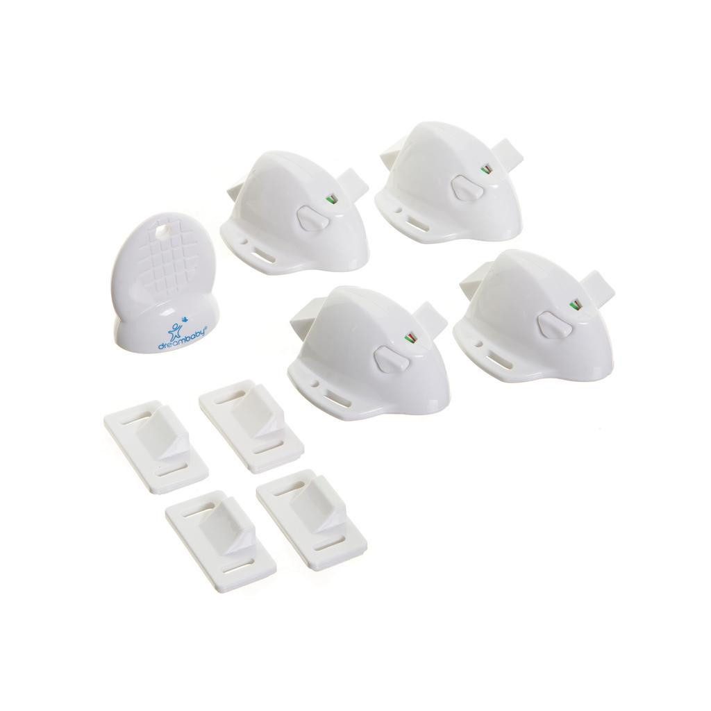 DREAMBABY Mágneses zárak 4 darab + mágneses kulcs