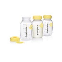 MEDELA Készlet 3 tárolóüveg a tej tárolásához, 150 ml