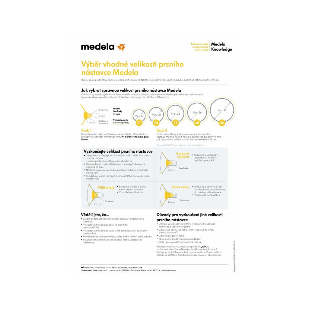 MEDELA 2x PersonalFit Flex™ mellbimbóvédő - M (24 mm)