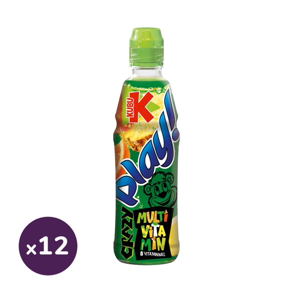 Kubu play multivitamin gyümölcsital (12x400 ml)