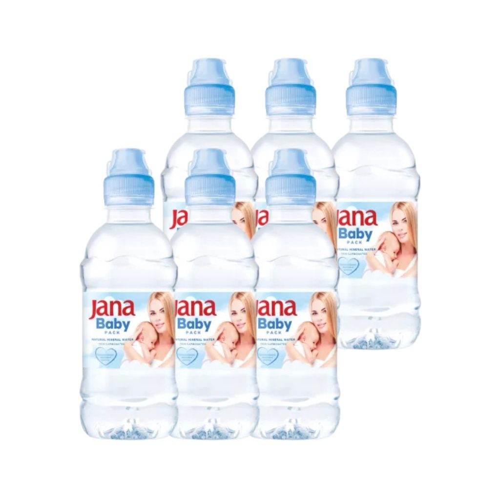 Jana Baby ásványvíz, sportkupakkal, (6x0,33L)