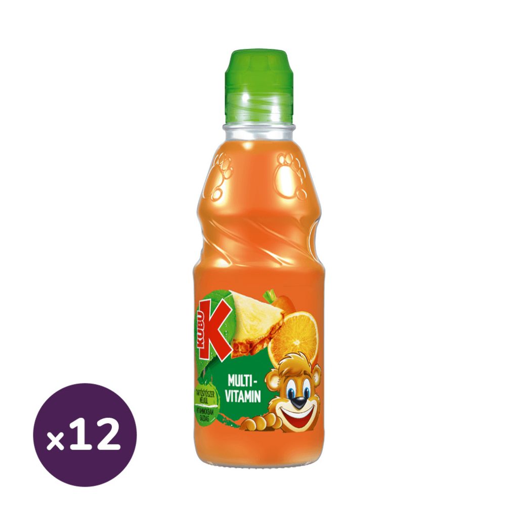 Kubu GO Multivitamin gyümölcsital (12x300 ml)