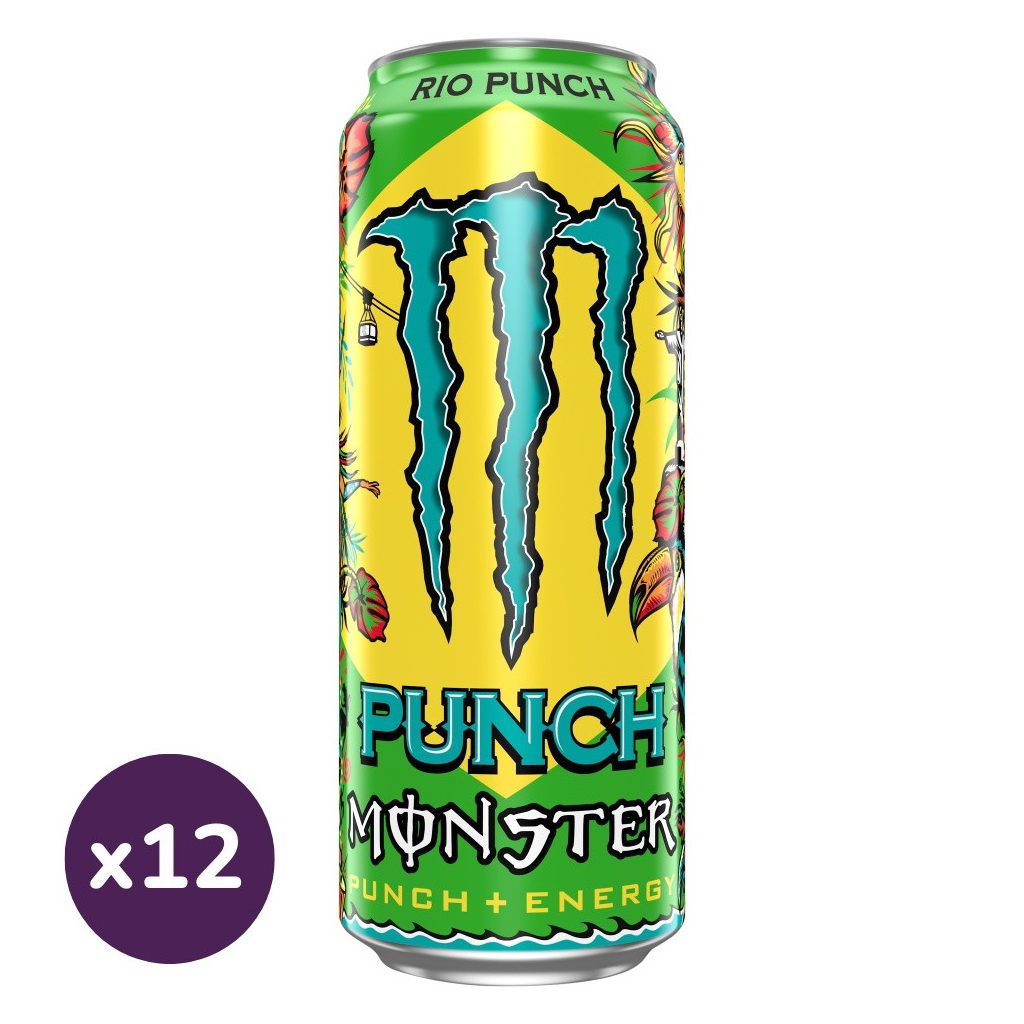 Monster Rio Punch szénsavas energiaital (12x500 ml)