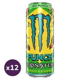 Monster Rio Punch szénsavas energiaital (12x500 ml)