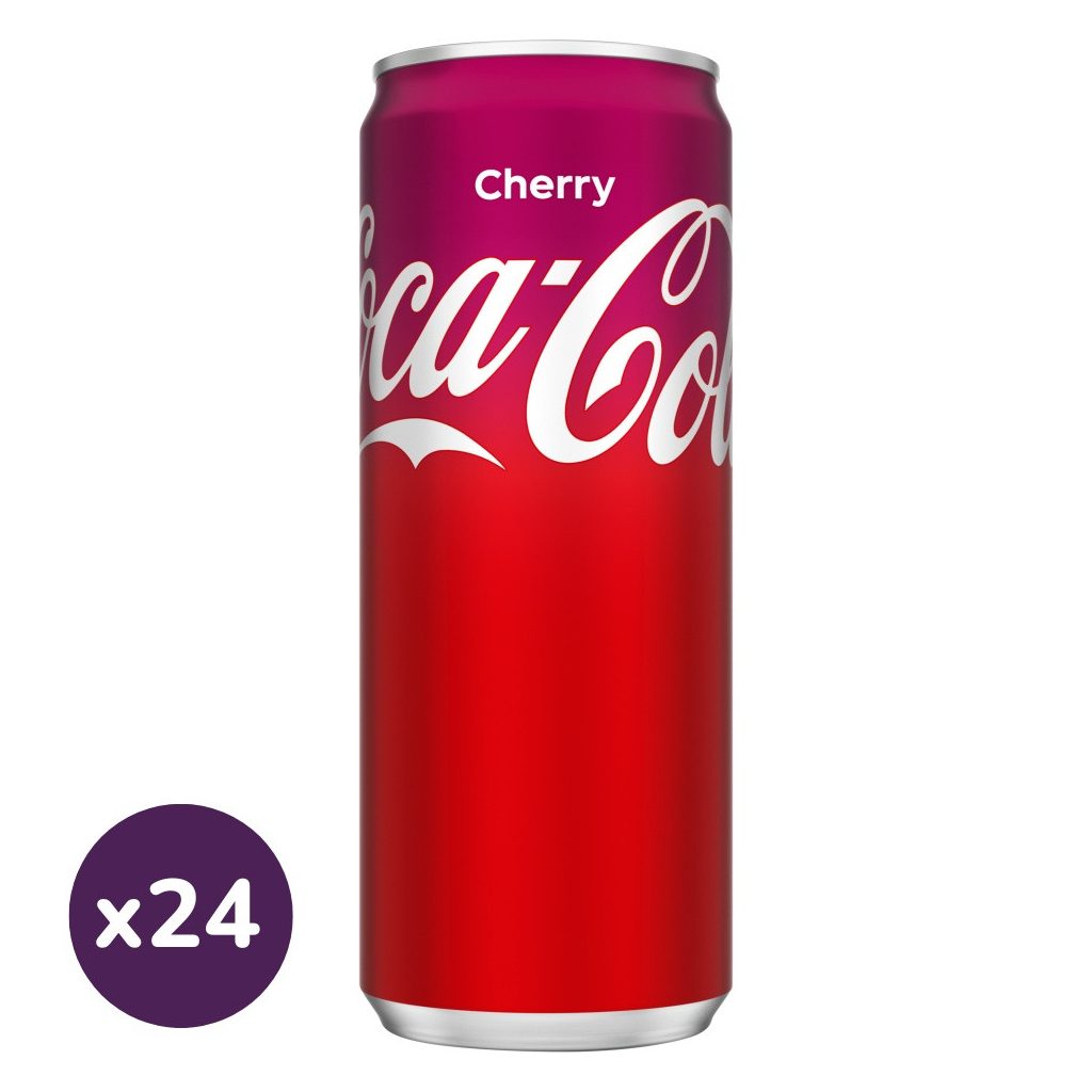 Coca-Cola Cherry cola ízű szénsavas üdítőital cseresznye ízesítéssel (24x330 ml)