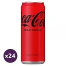 Coca-Cola Zero cukor cola ízű energiamentes szénsavas üdítőital édesítőszerekkel (24x330 ml)