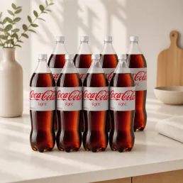   Coca-Cola Light cola ízű energiamentes szénsavas üdítőital édesítőszerekkel (8x1,75 liter)
