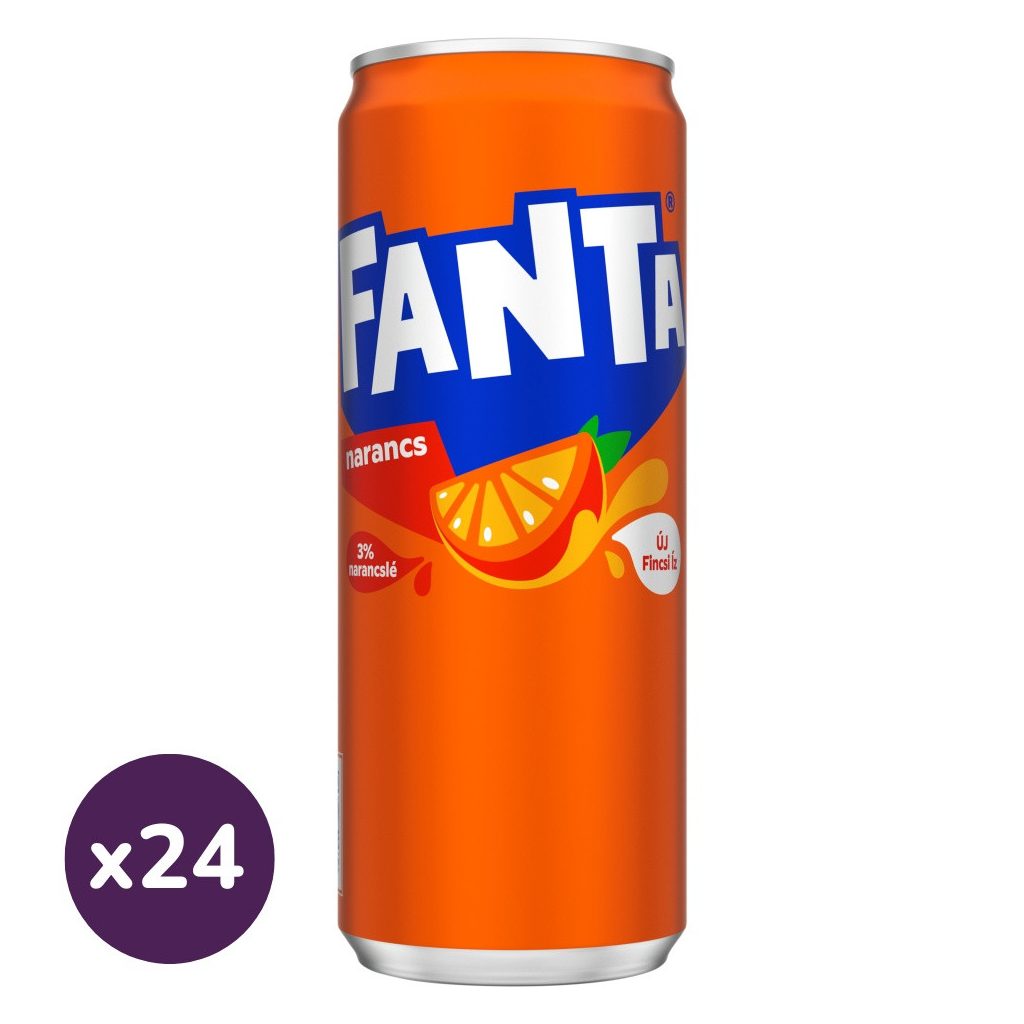 Fanta szénsavas narancs ízű üdítőital (24x330 ml)