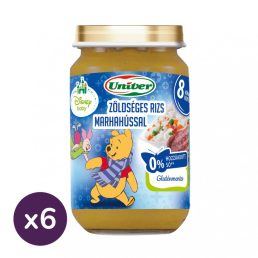 Univer zöldséges rizs marhahússal, 8 hó+ (6x163 g)