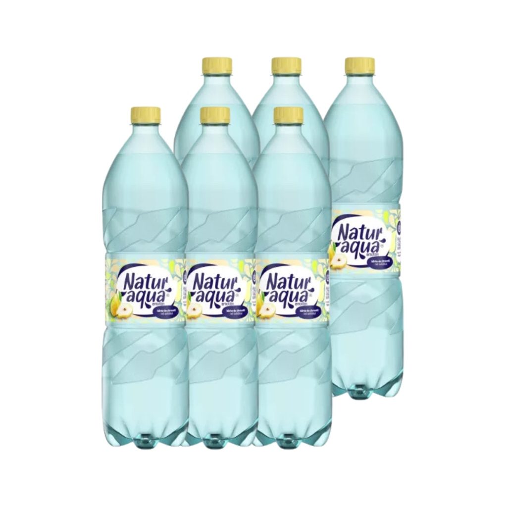 NaturAqua Emotion körte és citromfű ízű szénsavas üdítőital (6x1,5 liter)