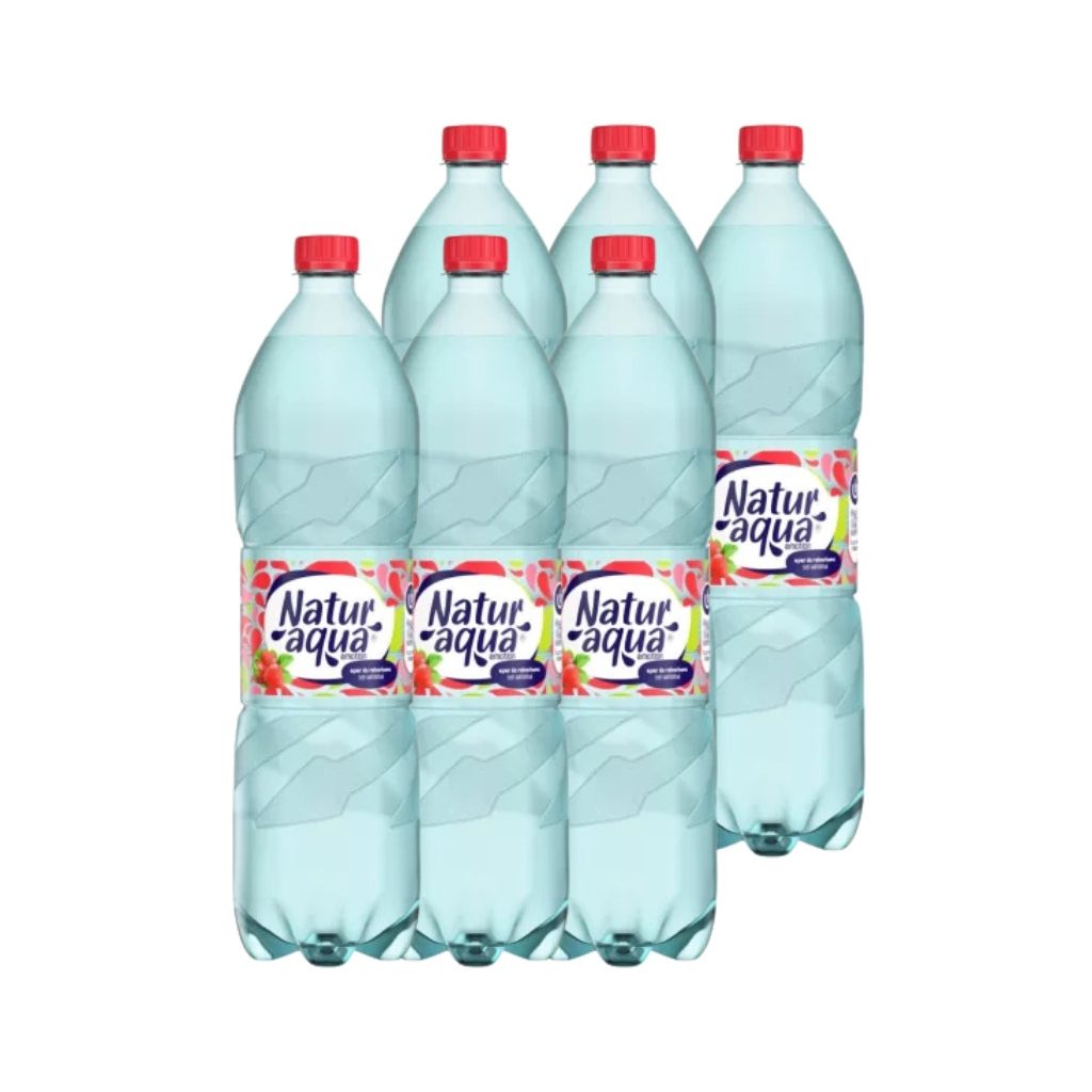 NaturAqua Emotion eper és rebarbara ízű szénsavas üdítőital (6x1,5 liter)