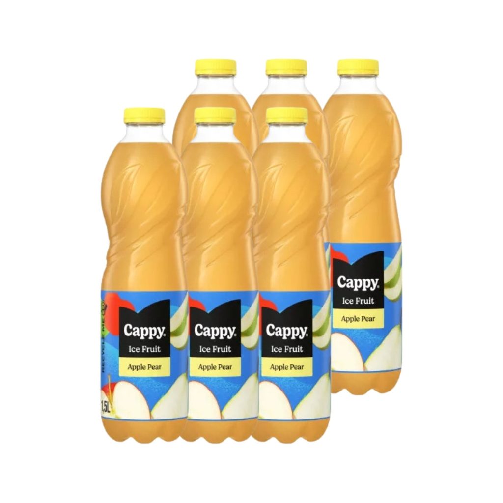Cappy Ice Fruit alma-körte szénsavmentes ital bodzavirág ízesítéssel (6x1,5 liter)
