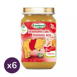  Univer édesburgonyás csirke zöldségekkel, rizzsel, 10 hó+ (6x220 g)