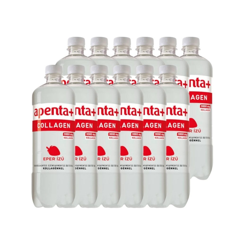 Apenta+ Collagen eper ízű szénsavmentes üdítőital (12x750 ml)