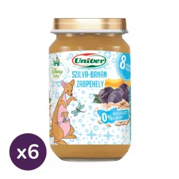   Univer szilva-banán zabpehellyel bébidesszert, 8 hó+ (6x163 g)