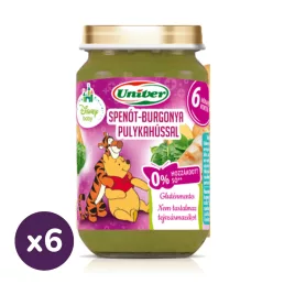 Univer spenót-burgonya pulykahússal, 6 hó+ (6x163 g)