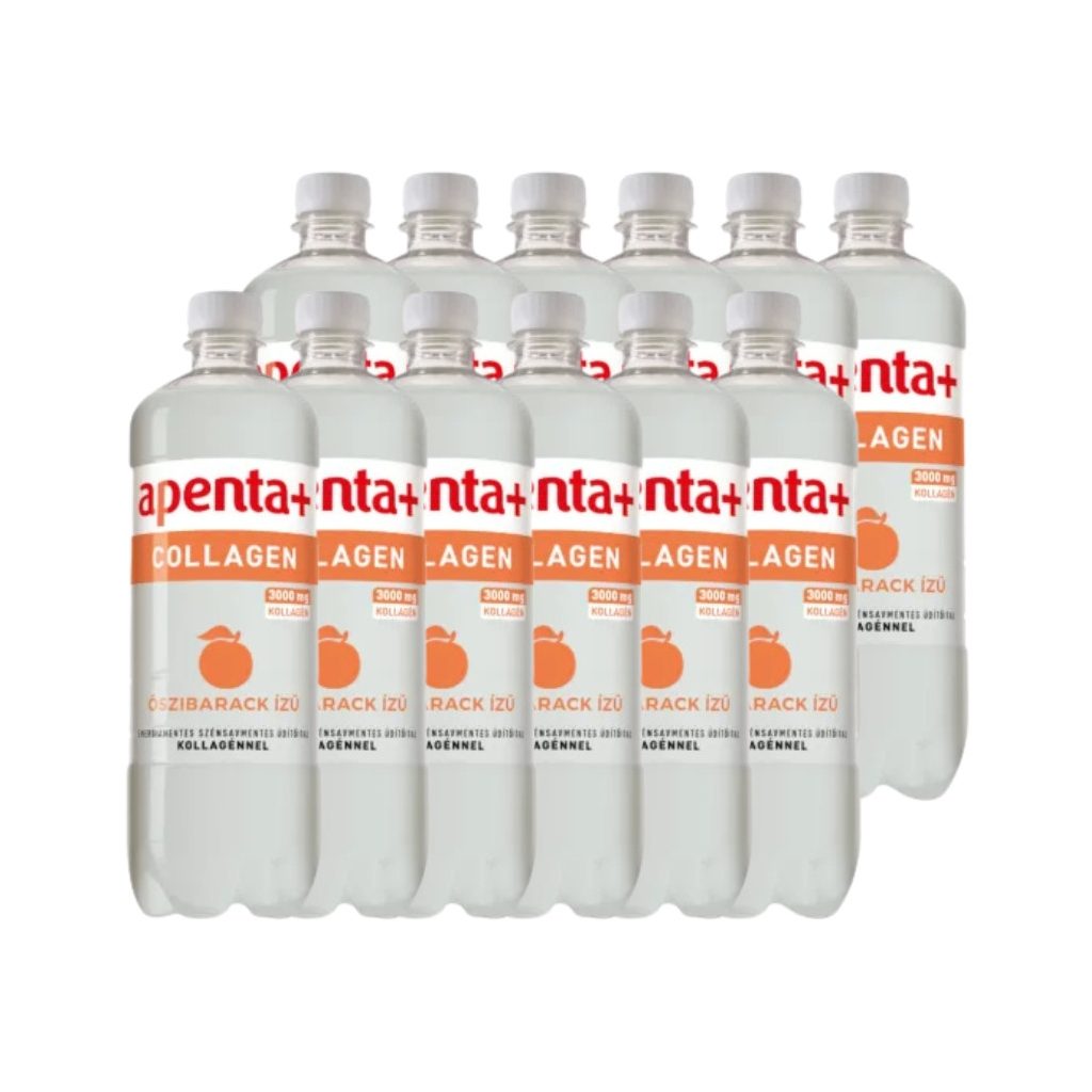 Apenta+ Collagen őszibarack ízű szénsavmentes üdítőital (12x750 ml)