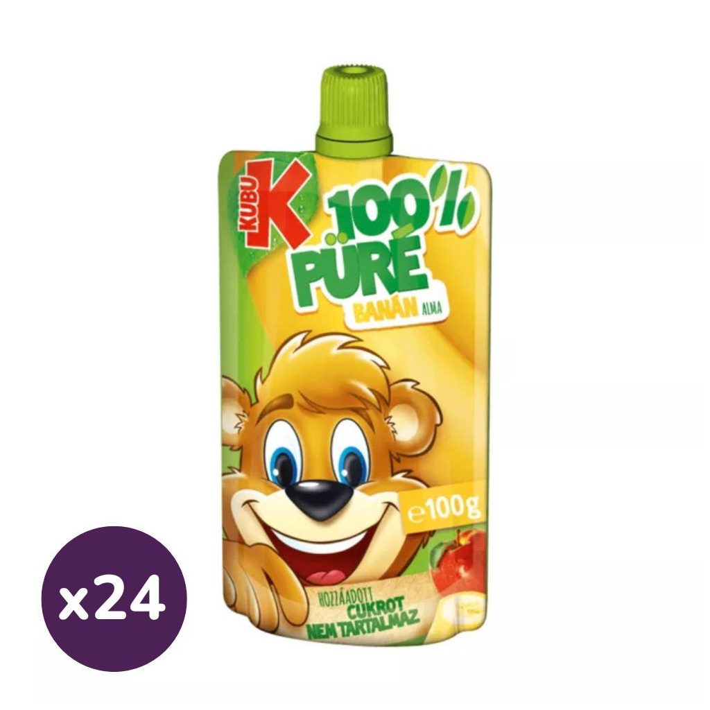 Kubu 100% Banán püré (24x100 g)
