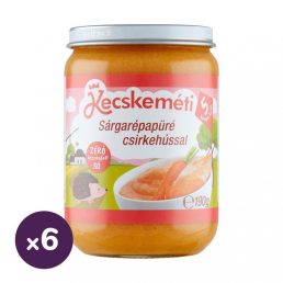   Kecskeméti sárgarépapüré csirkehússal, 5 hó+ (6x190 g)