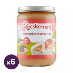 Kecskeméti almapüré csirkehússal, 5 hó+ (6x190 g)