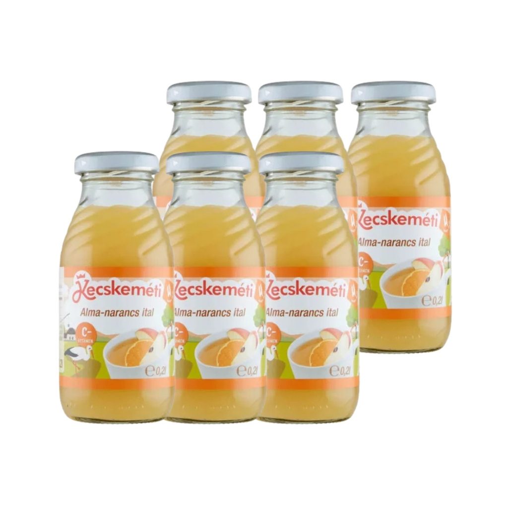 Kecskeméti alma-narancs gyümölcsital, 4 hó+ (6x200 ml)