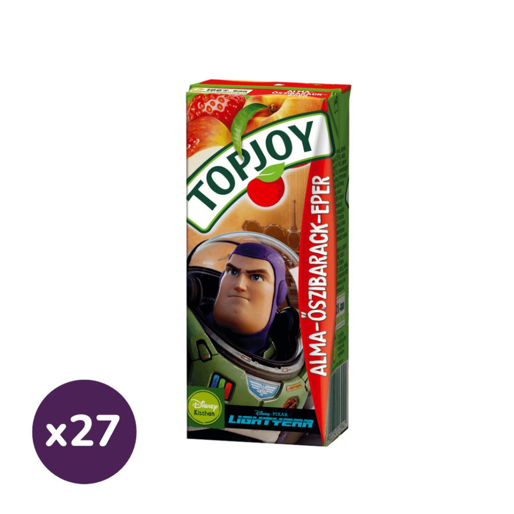 Topjoy eper-alma-őszibarack ital (27x200 ml)
