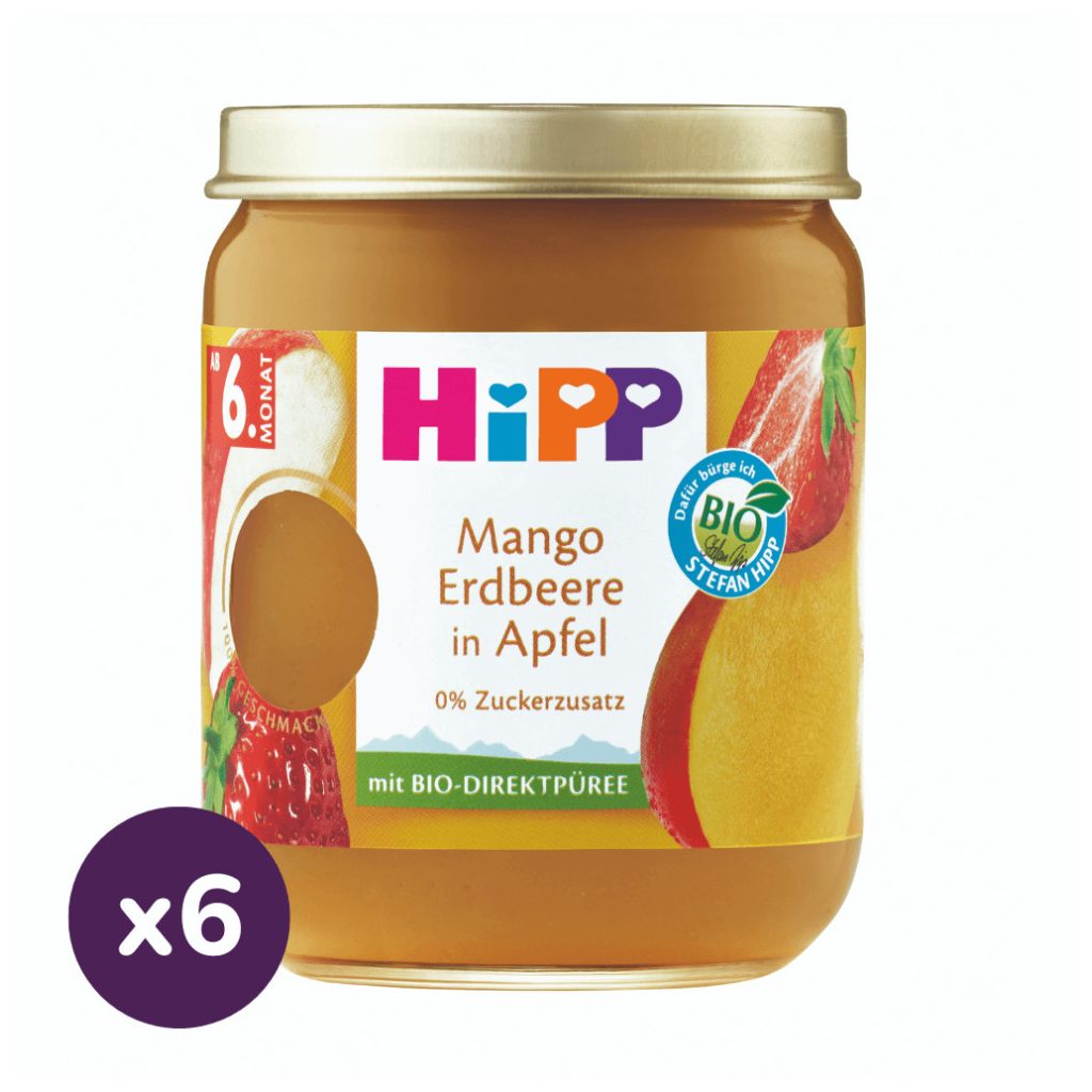 Hipp BIO Prémium Alma mangóval és eperrel 6 ó+ (6x160 g)