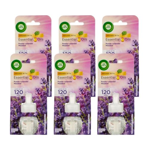 Air Wick elektromos légfrissítő utántöltő, Lila Levendula Mező illat (6x19 ml)