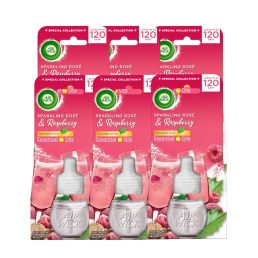   Air Wick elektromos légfrissítő utántöltő, Rozé Pezsgő és Málna illat (6x19 ml)