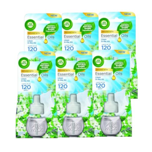 Air Wick elektromos légfrissítő utántöltő, Frissen mosott ruha illat (6x19 ml)