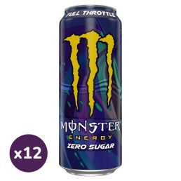   Monster Energy Full Throttle Zero Sugar szénsavas energiaital koffeinnel (12x500 ml)