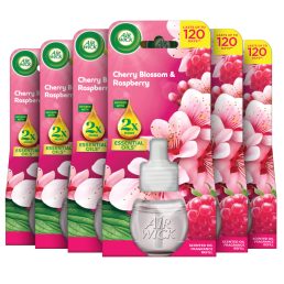   Air Wick elektromos légfrissítő utántöltő Cseresznyevirág és málna illat (6x19 ml)