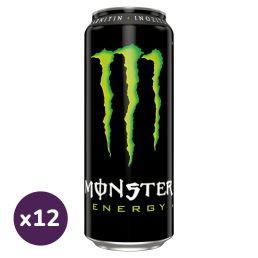   Monster Energy szénsavas ital cukrokkal és édesítőszerrel (12x500 ml)