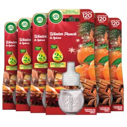   Air Wick elektromos légfrissítő utántöltő Gyümölcsös téli puncs illat (6x19 ml)