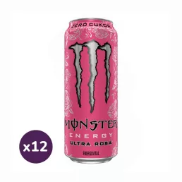   Monster Energy Ultra Rosá szénsavas ital koffeinnel és édesítőszerekkel (12x500 ml)