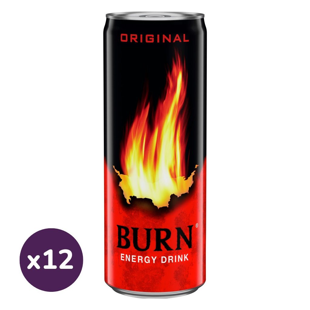 Burn Original szénsavas ital koffeinnel (12x250 ml)