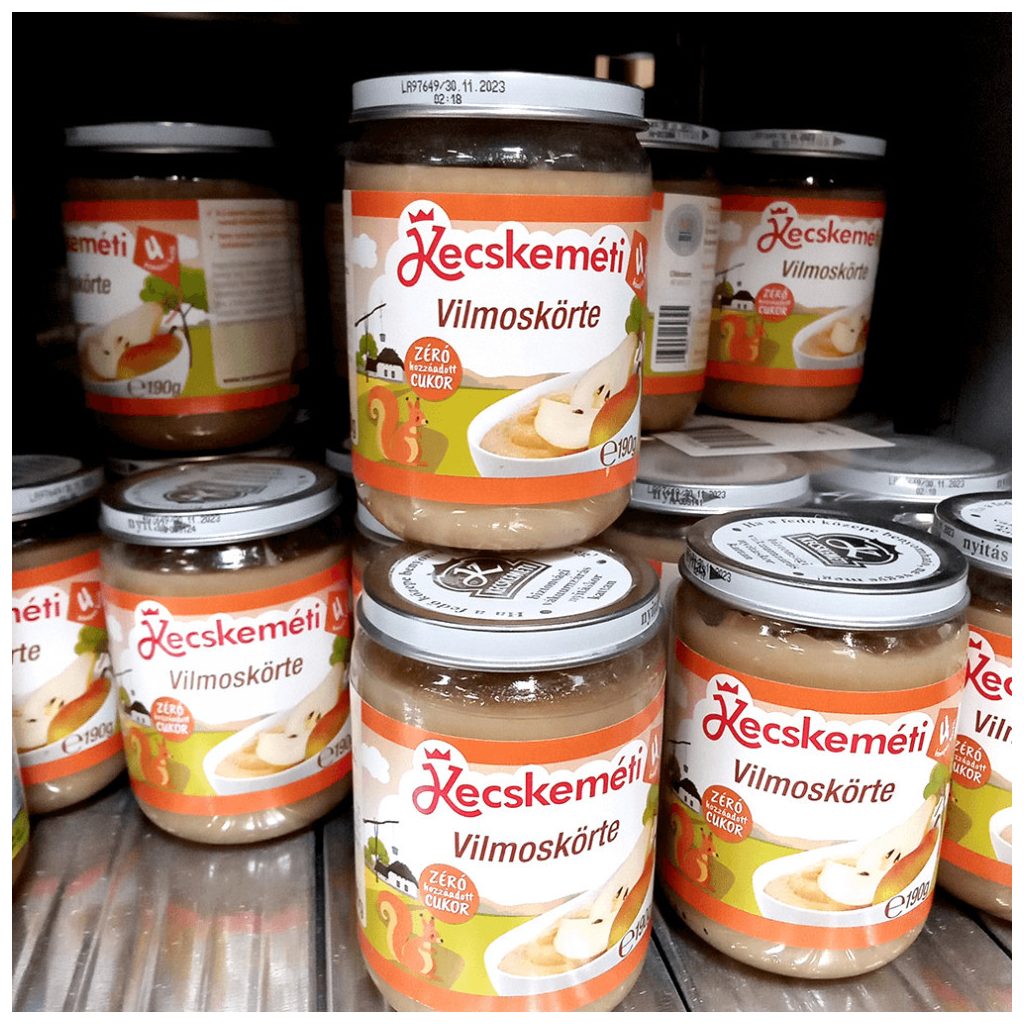 Kecskeméti vilmoskörte, 4 hó+ (6x190 g)