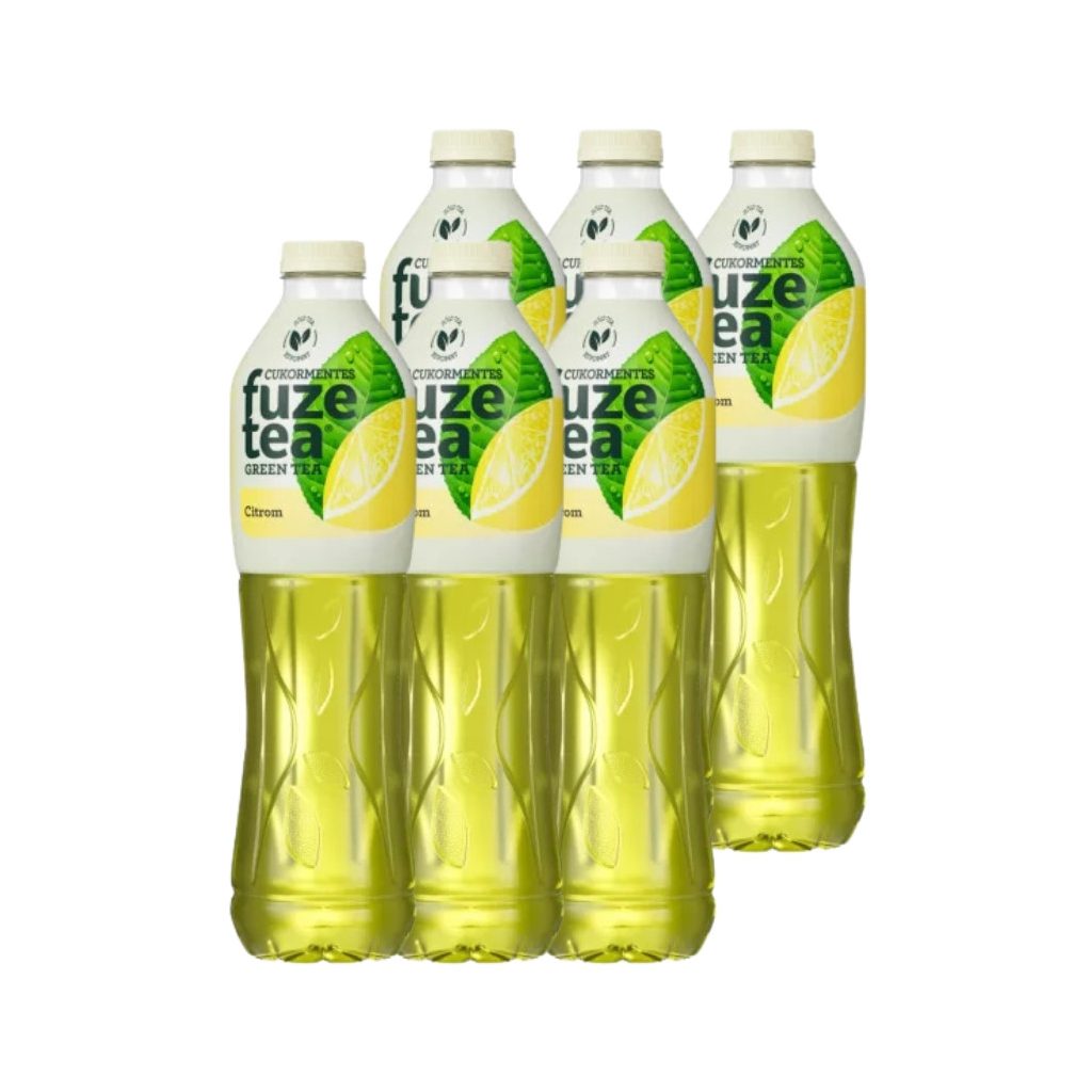 Fuze Tea citromízű szénsavmentes üdítőital zöld tea kivonattal édesítőszerekkel (6x1,5 liter)